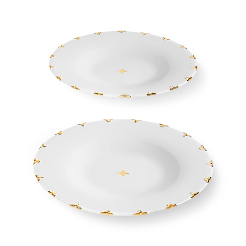 Set de 2 platos llanos Flower Crown Baúles, Viaje y Hogar Hogar y Decoración de mesa Decoración de mesa | LOUIS VUITTON (Zoom de producto)