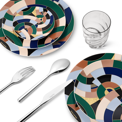 Set de 2 platos llanos Illusion Baúles, Viaje y Hogar Hogar y Decoración de mesa Decoración de mesa | LOUIS VUITTON (Zoom de producto)