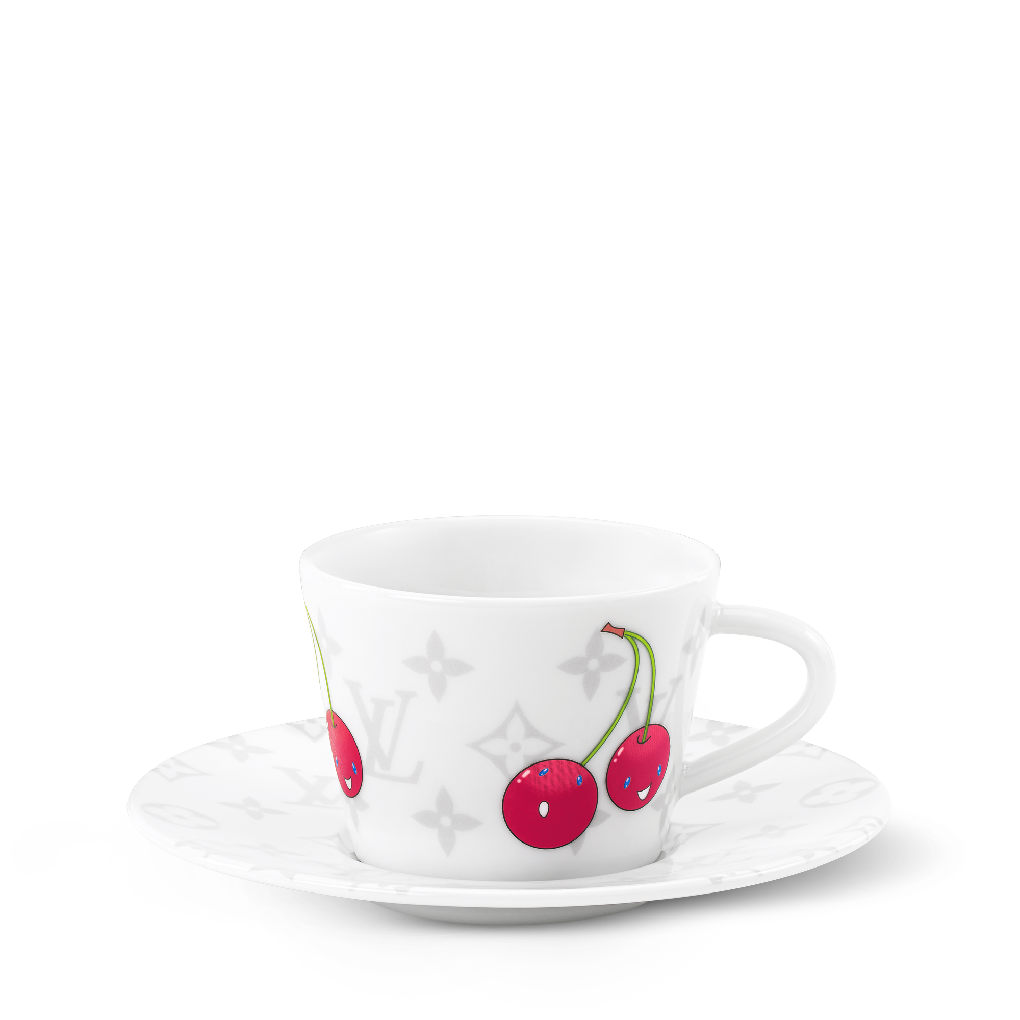 Set de 2 tazas y platillos de café LV x TM Monogram Cerises Baúles, Viaje y Hogar Hogar y Decoración de mesa Decoración de mesa | LOUIS VUITTON (Zoom de producto)