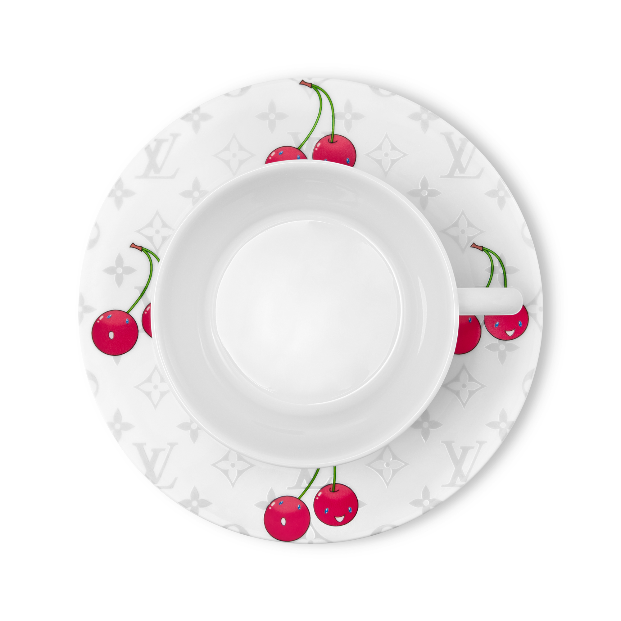 Set de 2 tazas y platillos de té LV x TM Monogram Cerises Baúles, Viaje y Hogar Hogar y Decoración de mesa Decoración de mesa | LOUIS VUITTON (Zoom de producto)