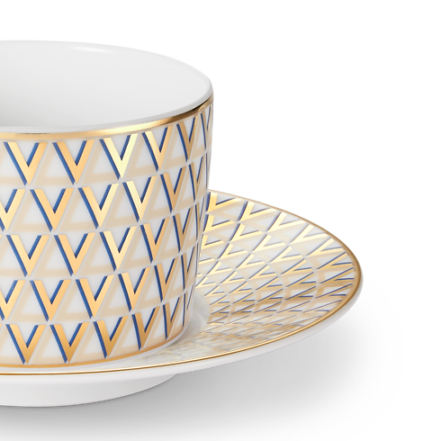 Set de 2 tazas y platillos de té Splendor Baúles, Viaje y Hogar Hogar y Decoración de mesa Decoración de mesa | LOUIS VUITTON (Zoom de producto)