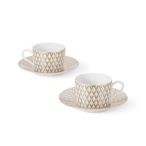 Set de 2 tazas y platillos de té Splendor Baúles, Viaje y Hogar Hogar y Decoración de mesa Decoración de mesa | LOUIS VUITTON (Zoom de producto)
