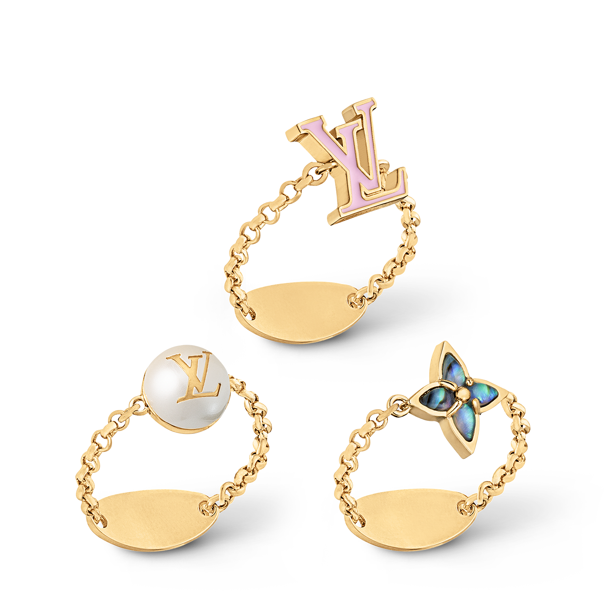 Set de anillos LV Layer S00 Mujer Bisutería Toda la bisutería | LOUIS VUITTON (Zoom de producto)
