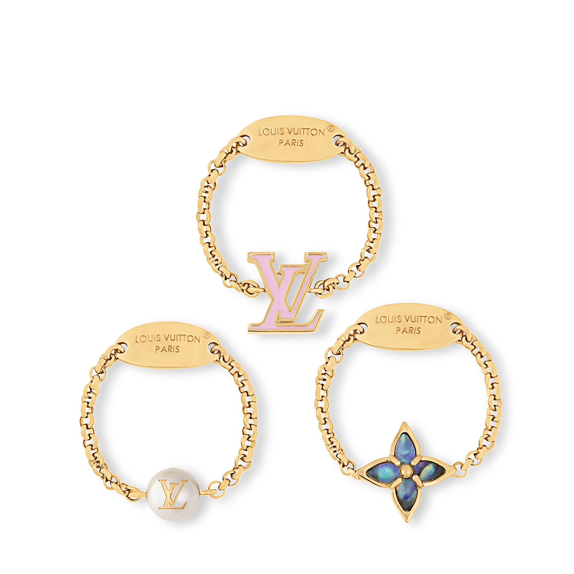 Set de anillos LV Layer S00 Mujer Bisutería Toda la bisutería | LOUIS VUITTON (Zoom de producto)