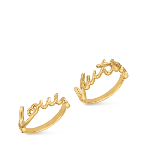 Set de anillos LV Script S00 Mujer Bisutería Anillos | LOUIS VUITTON (Zoom de producto)