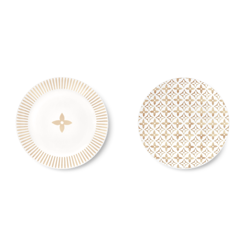 Set de dos platos de pan Monogram Flower Tile Baúles, Viaje y Hogar Hogar y Decoración de mesa Decoración de mesa | LOUIS VUITTON (Zoom de producto)