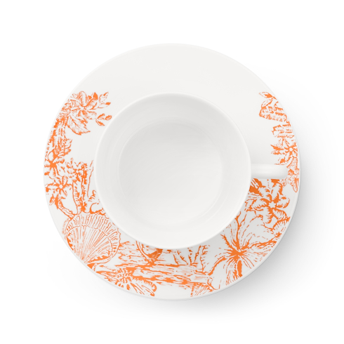 Set de dos tazas y platillos de té LV By The Pool Baúles, Viaje y Hogar Hogar y Decoración de mesa Decoración de mesa | LOUIS VUITTON (Zoom de producto)