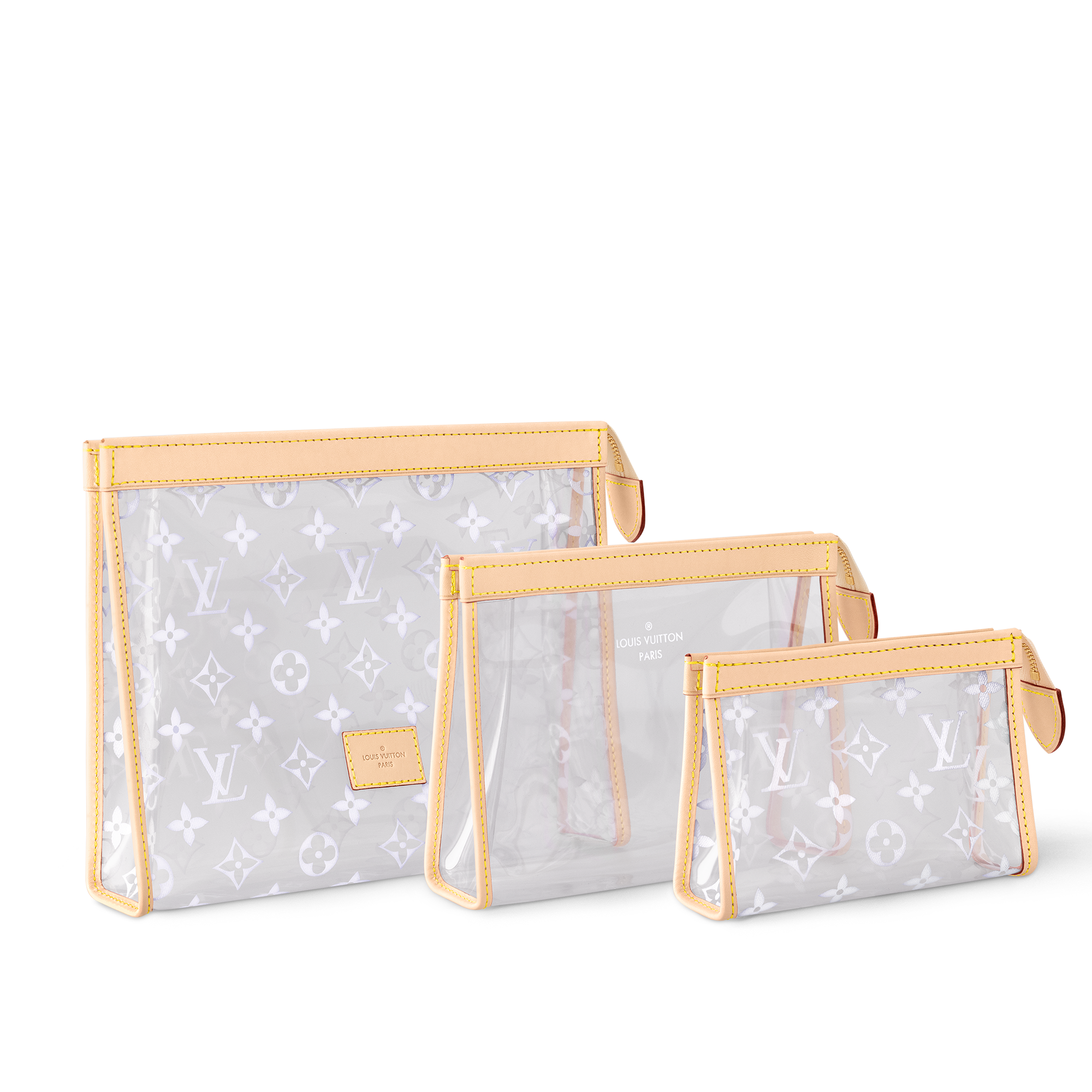 Set de tres neceseres Poche Toilette Lona Monogram Mujer Viaje Accesorios de viaje | LOUIS VUITTON (Zoom de producto)