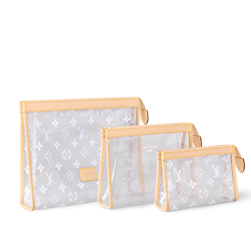 Set de tres neceseres Poche Toilette Lona Monogram Mujer Viaje Accesorios de viaje | LOUIS VUITTON (Zoom de producto)