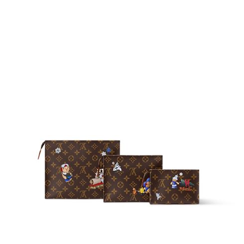 Set Trio Toilet Pouch Lona Monogram Mujer Viaje Accesorios de viaje | LOUIS VUITTON (Zoom de producto)