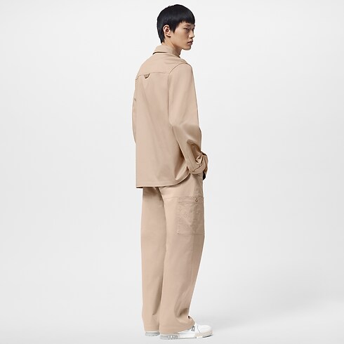 Sobrecamisa de algodón flocada Hombre Prêt-à-Porter Camisas | LOUIS VUITTON (Zoom de producto)