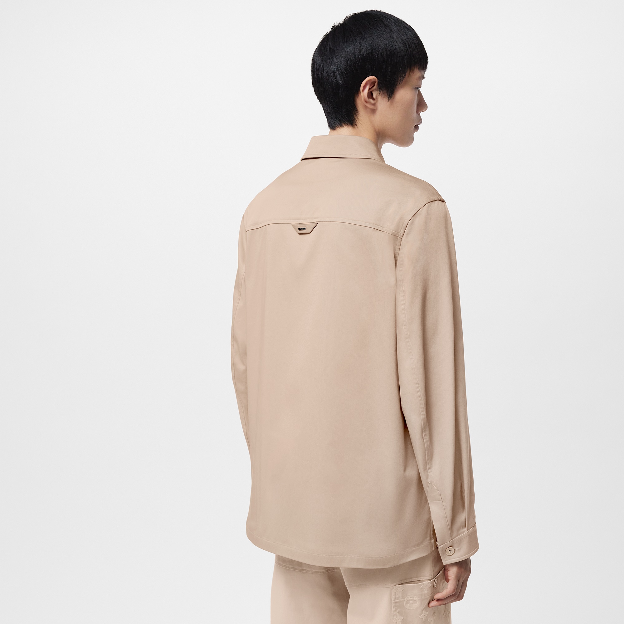 Sobrecamisa de algodón flocada  Hombre Prêt-à-Porter Camisas | LOUIS VUITTON (Zoom de producto)