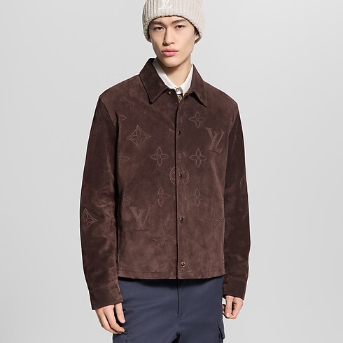 Sobrecamisa de ante Monogram bordada Hombre Prêt-à-Porter Cazadoras y abrigos | LOUIS VUITTON (Zoom de producto)