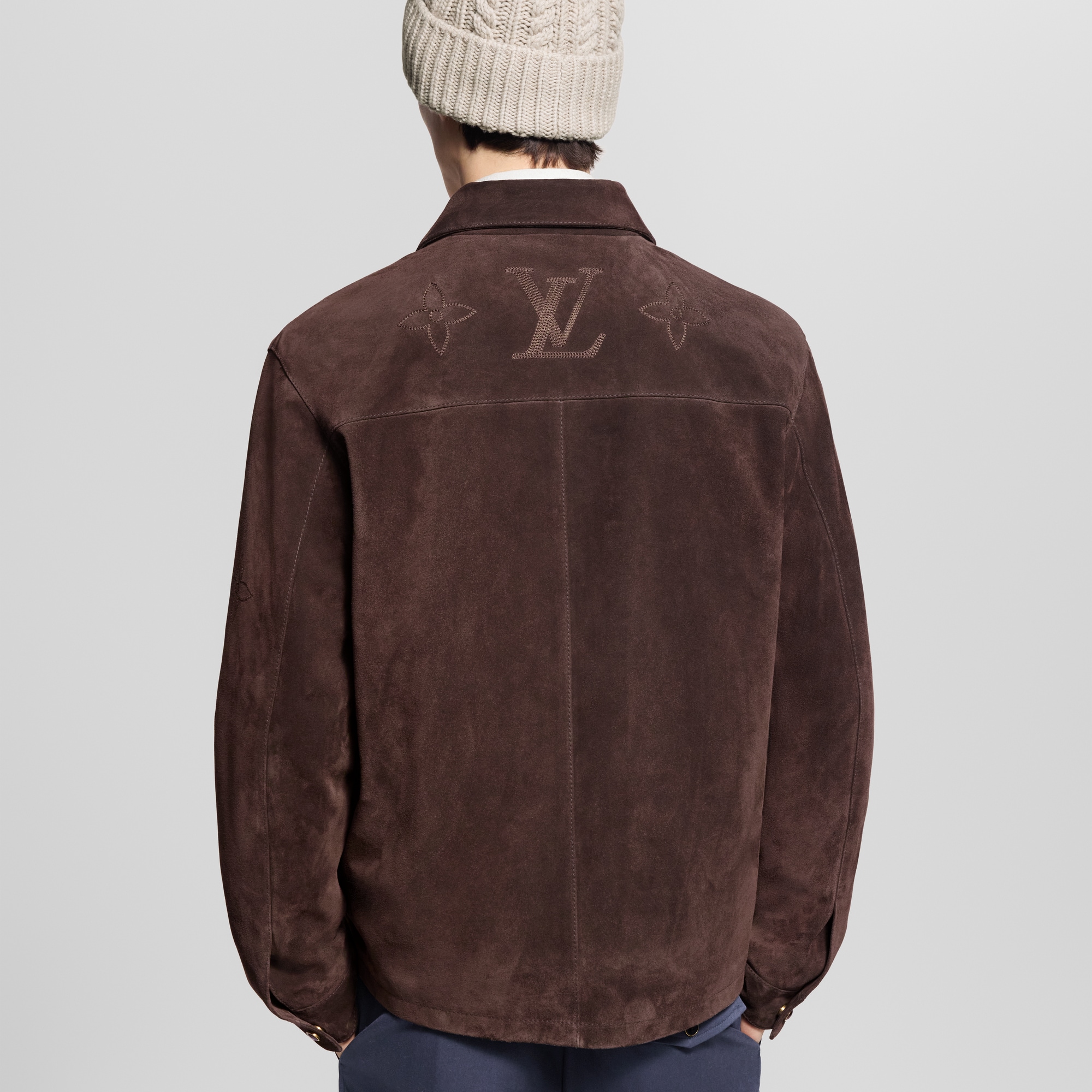 Sobrecamisa de ante Monogram bordada  Hombre Prêt-à-Porter Cazadoras y abrigos | LOUIS VUITTON (Zoom de producto)