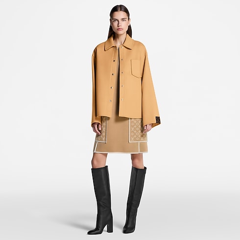 Sobrecamisa de doble cara con cremallera Mujer Prêt-à-Porter Abrigos y chaquetas | LOUIS VUITTON (Zoom de producto)