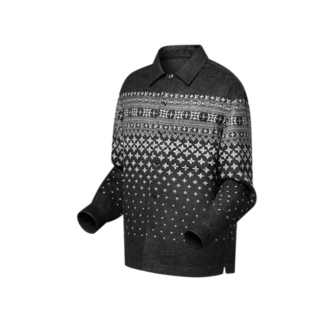 Sobrecamisa de doble cara en mezcla de lana, cachemir y seda Hombre Prêt-à-Porter Todo Prêt-à-Porter | LOUIS VUITTON (Zoom de producto)