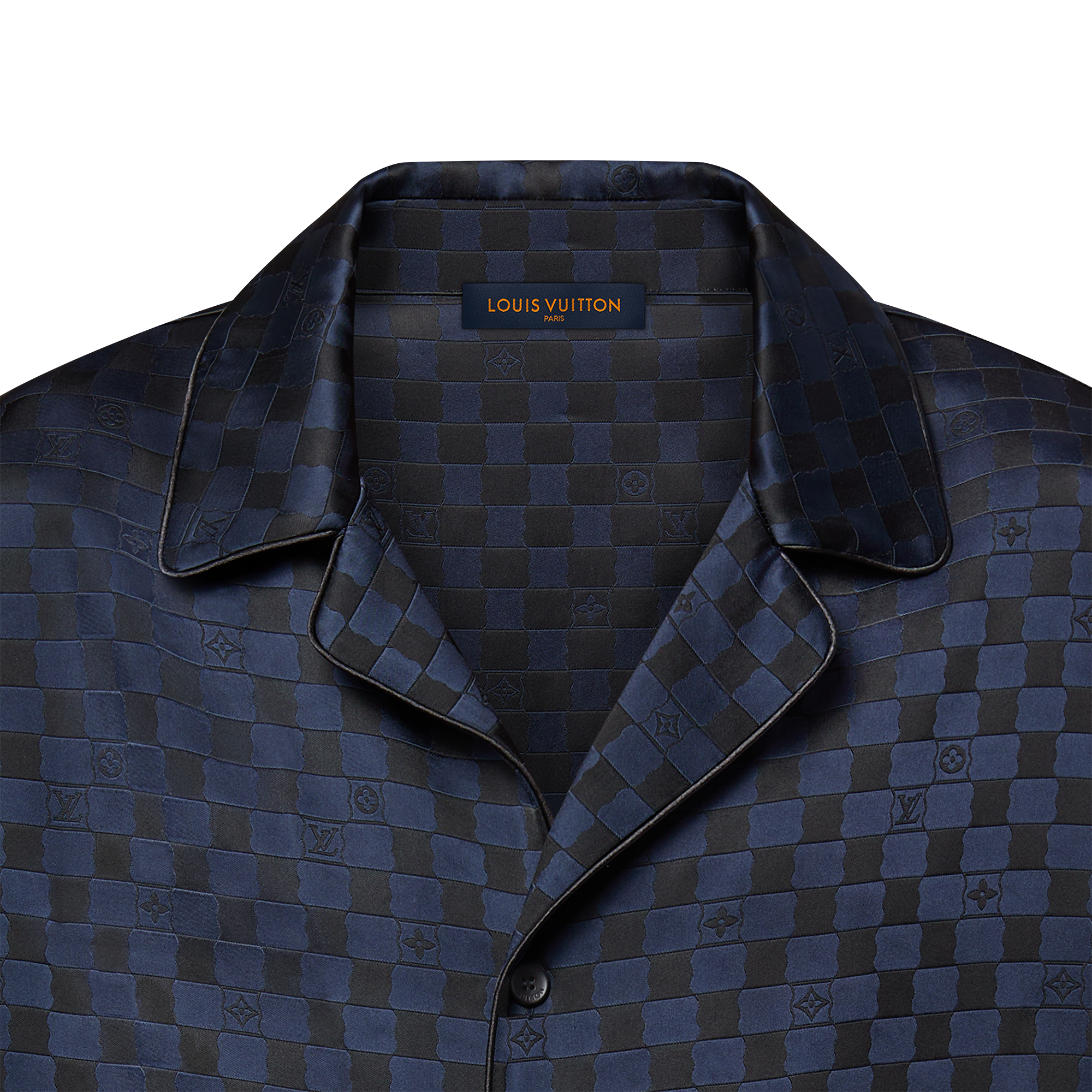 Sobrecamisa de manga larga en mezcla de seda  Hombre Prêt-à-Porter Camisas | LOUIS VUITTON (Zoom de producto)