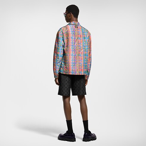Sobrecamisa estampada con efecto óptico Hombre Prêt-à-Porter Cazadoras y abrigos | LOUIS VUITTON (Zoom de producto)