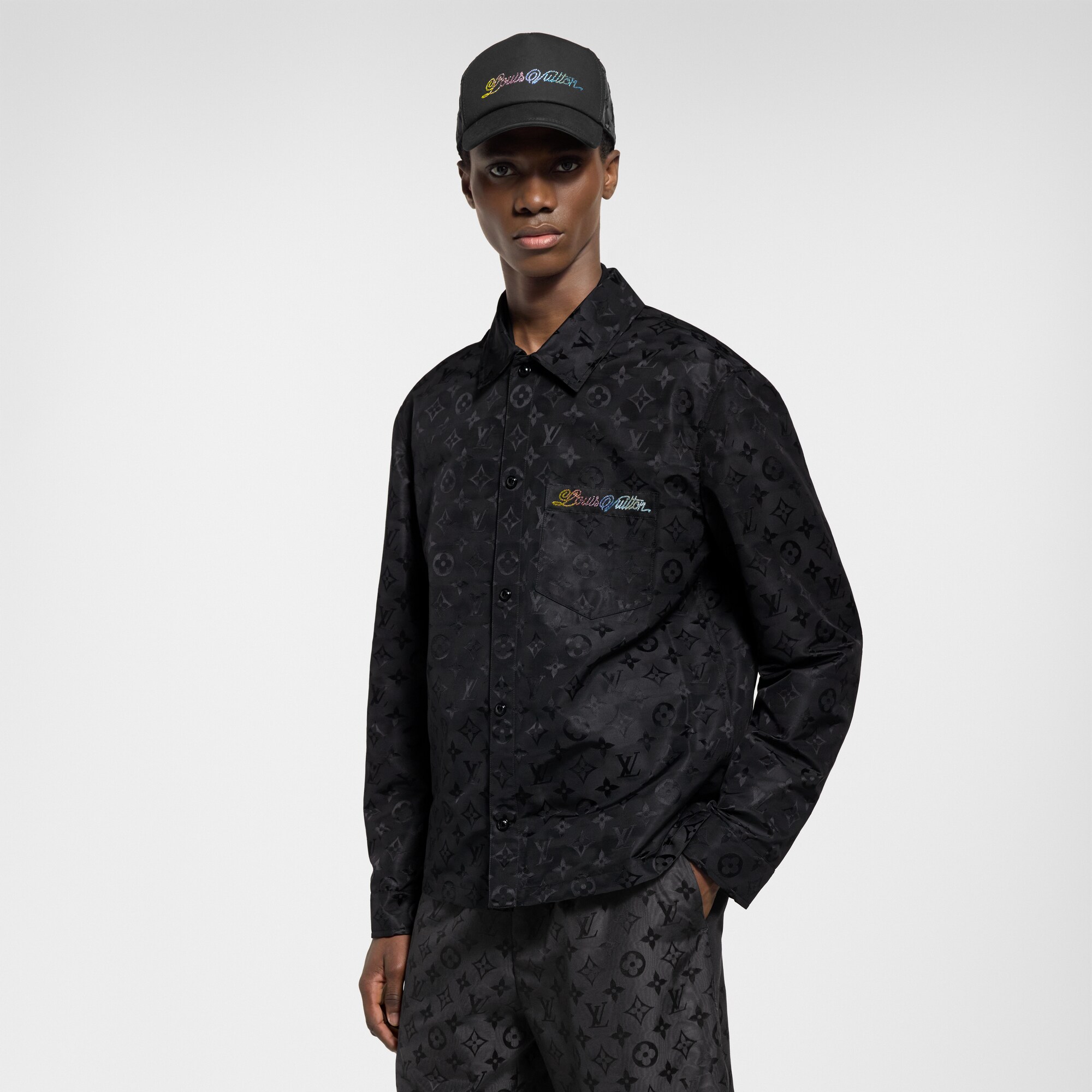 Sobrecamisa Monogram de seda  Hombre Prêt-à-Porter Cazadoras y abrigos | LOUIS VUITTON (Zoom de producto)