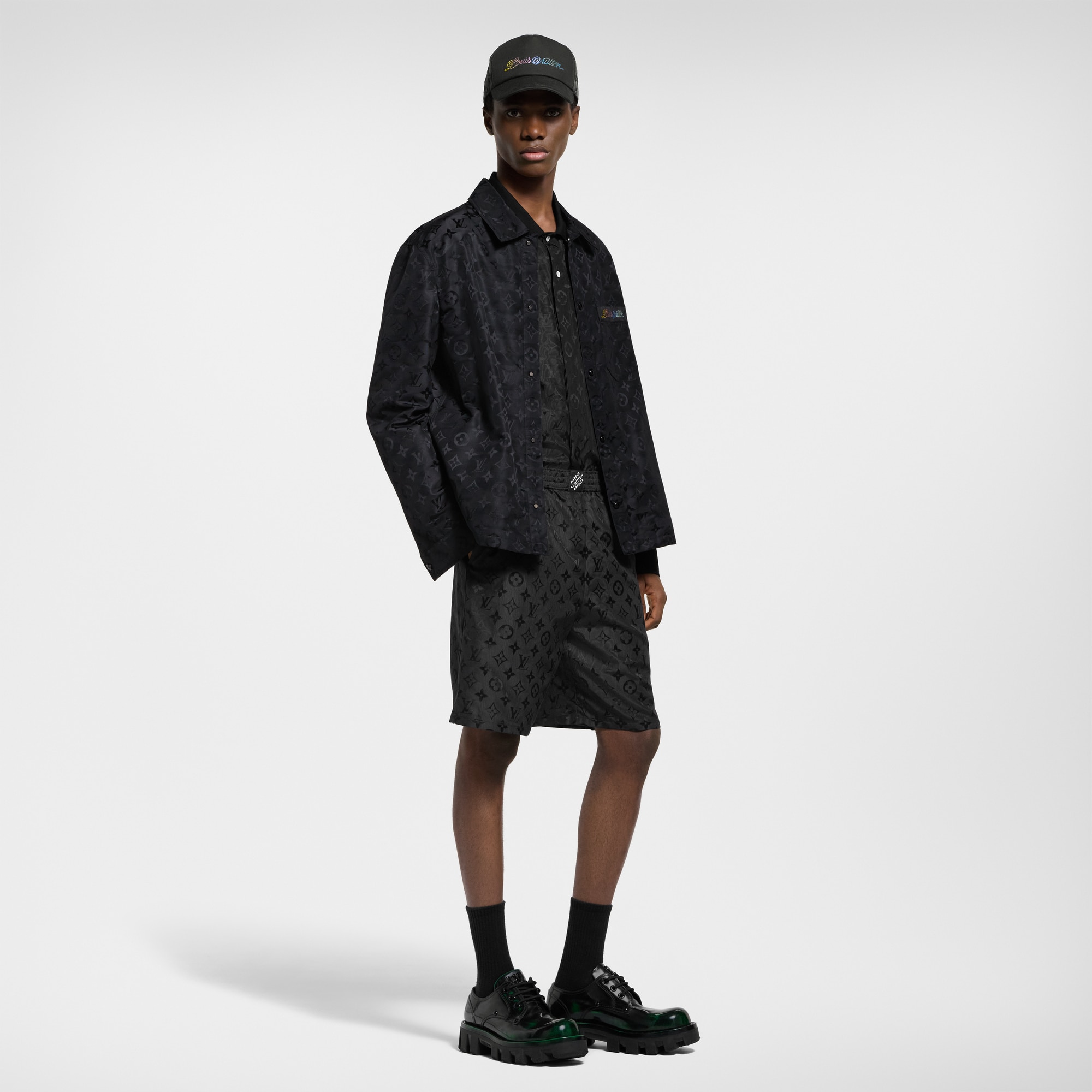 Sobrecamisa Monogram de seda  Hombre Prêt-à-Porter Cazadoras y abrigos | LOUIS VUITTON (Zoom de producto)