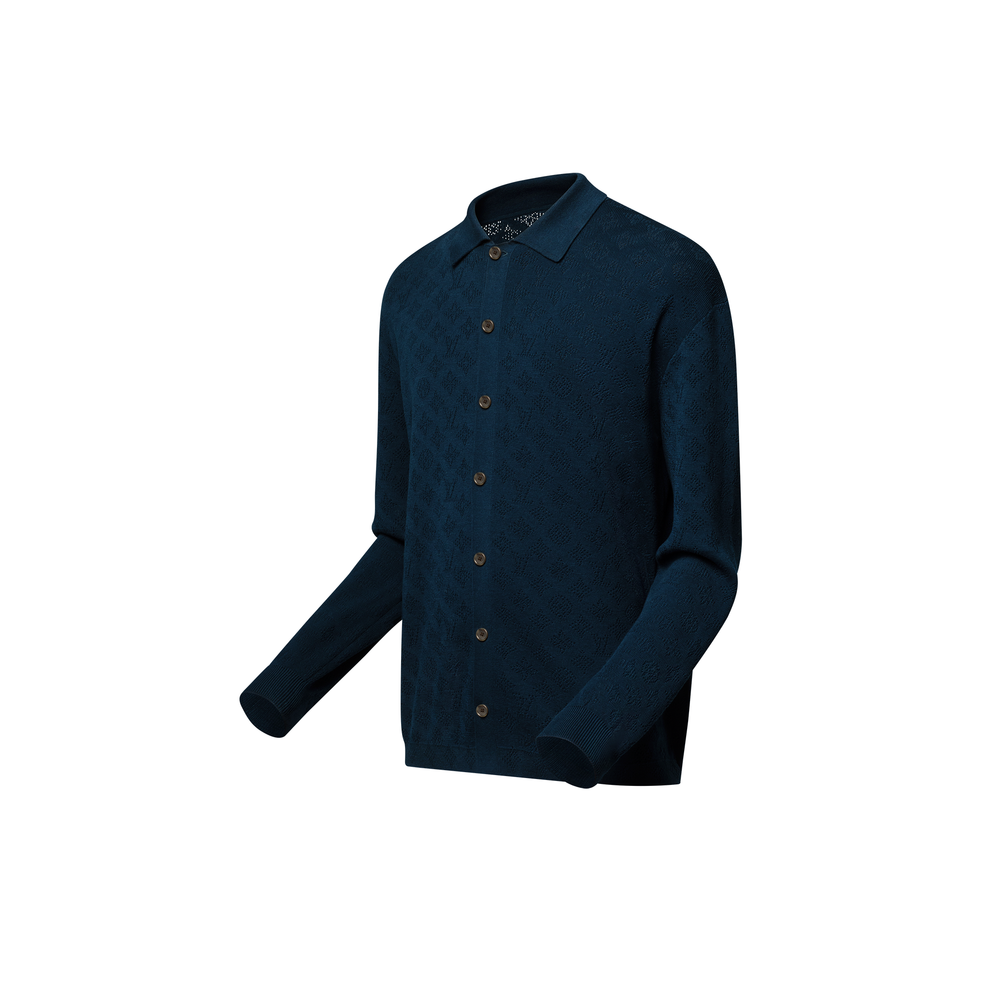 Sobrecamisa Monogram en punto pointelle de algodón  Hombre Prêt-à-Porter Todo Prêt-à-Porter | LOUIS VUITTON (Zoom de producto)