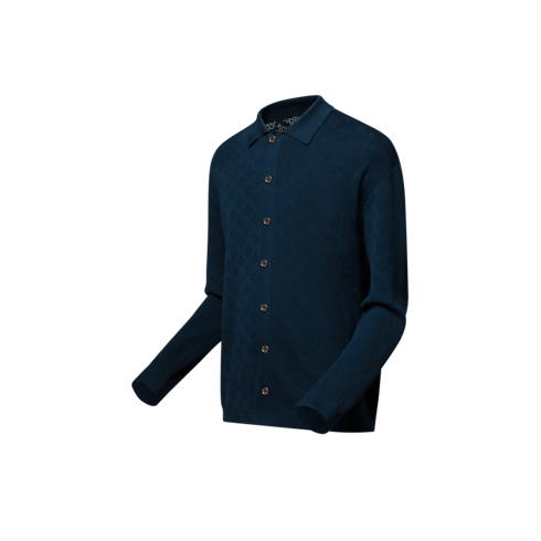 Sobrecamisa Monogram en punto pointelle de algodón Hombre Prêt-à-Porter Todo Prêt-à-Porter | LOUIS VUITTON (Zoom de producto)