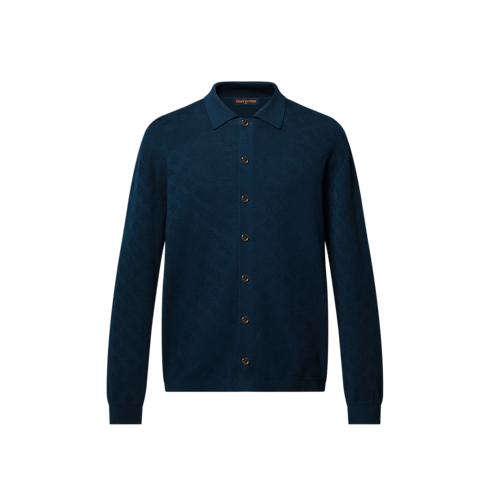 Sobrecamisa Monogram en punto pointelle de algodón Hombre Prêt-à-Porter Todo Prêt-à-Porter | LOUIS VUITTON (Zoom de producto)