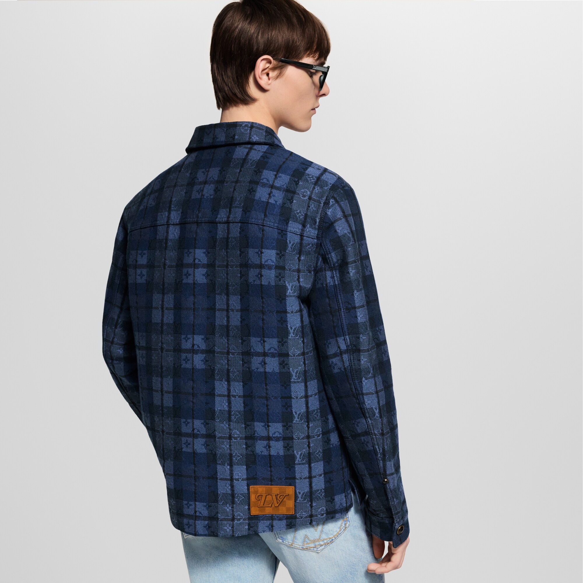 Sobrecamisa vaquera Monogram Tartan  Hombre Prêt-à-Porter Todo Prêt-à-Porter | LOUIS VUITTON (Zoom de producto)
