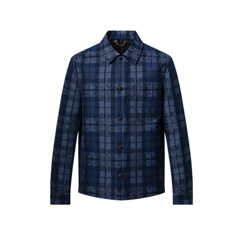 Sobrecamisa vaquera Monogram Tartan Hombre Prêt-à-Porter Todo Prêt-à-Porter | LOUIS VUITTON (Zoom de producto)