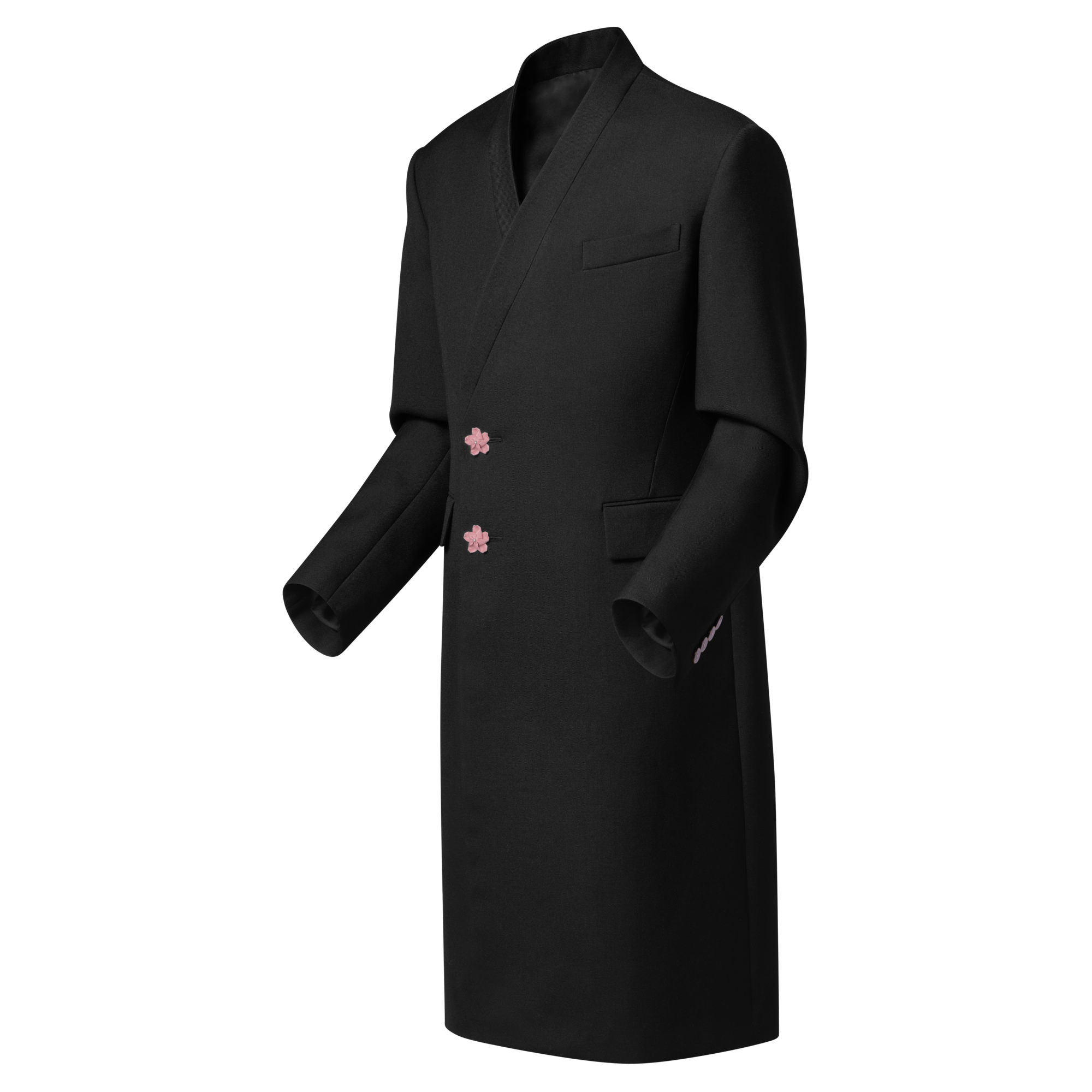 Sobretodo de botonadura sencilla tipo kimono  Hombre Prêt-à-Porter Cazadoras y abrigos | LOUIS VUITTON (Zoom de producto)