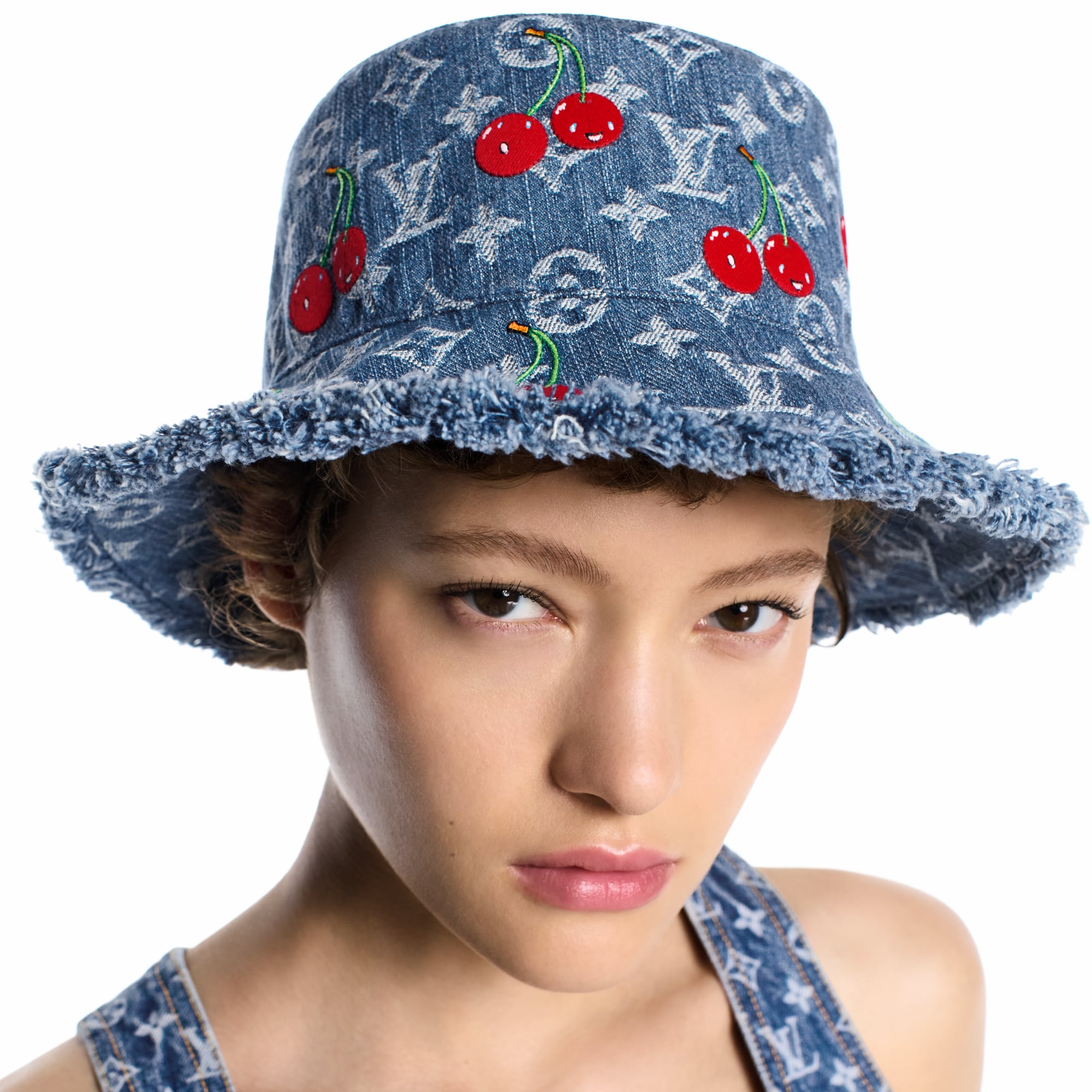 Sombrero bucket Denim Cerise LV x TM S00 Mujer Accesorios Sombreros y Gorras | LOUIS VUITTON (Zoom de producto)