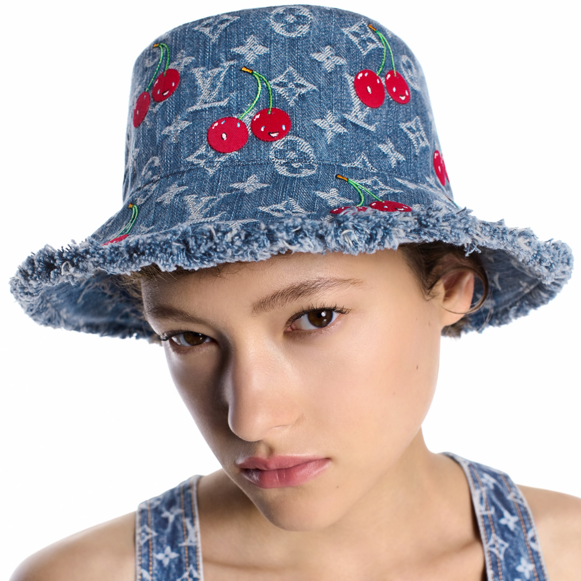 Sombrero bucket Denim Cerise LV x TM S00 Mujer Accesorios Sombreros y Gorras | LOUIS VUITTON (Zoom de producto)