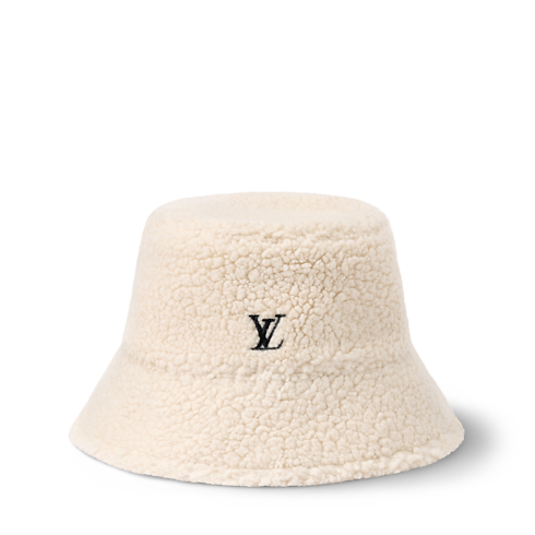 Sombrero bucket LV League en tejido de rizo de lana S00 Mujer Accesorios Sombreros y Gorras | LOUIS VUITTON (Zoom de producto)