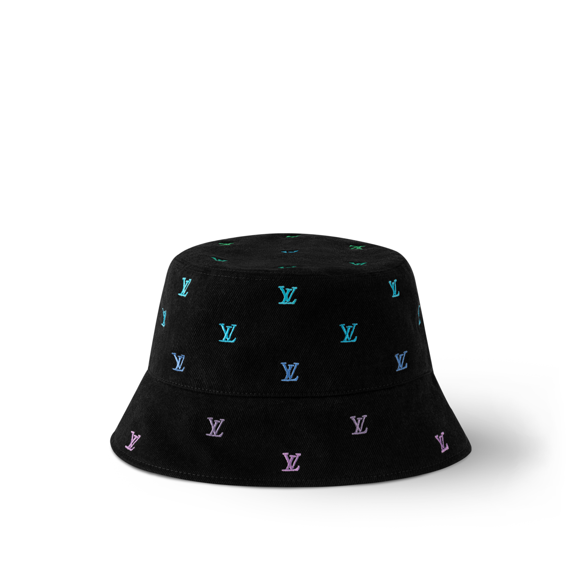 Sombrero bucket reversible LV Blason Shading Denim S00 Hombre Accesorios Sombreros, Gorros y Guantes | LOUIS VUITTON (Zoom de producto)