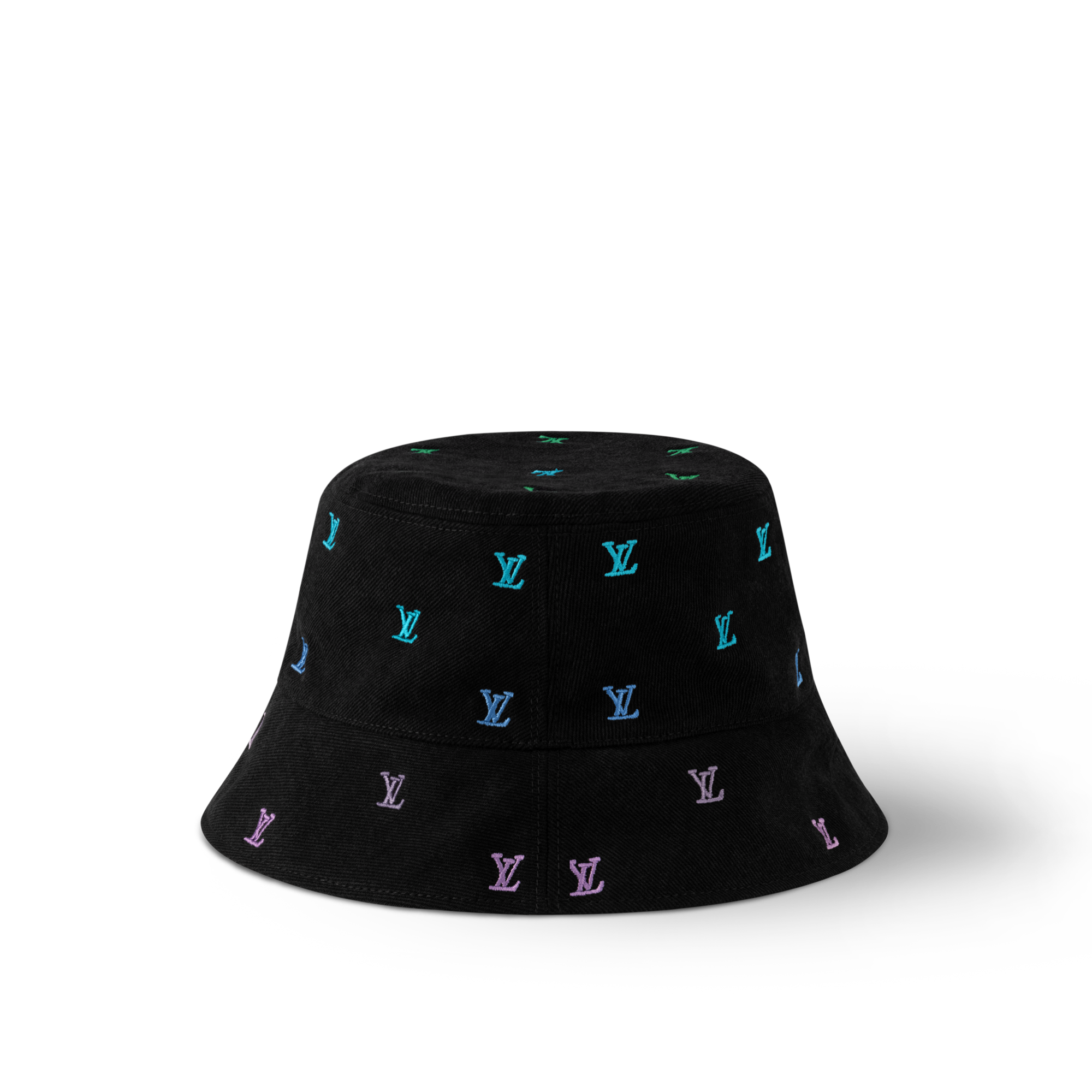 Sombrero bucket reversible LV Blason Shading Denim S00 Hombre Accesorios Sombreros, Gorros y Guantes | LOUIS VUITTON (Zoom de producto)