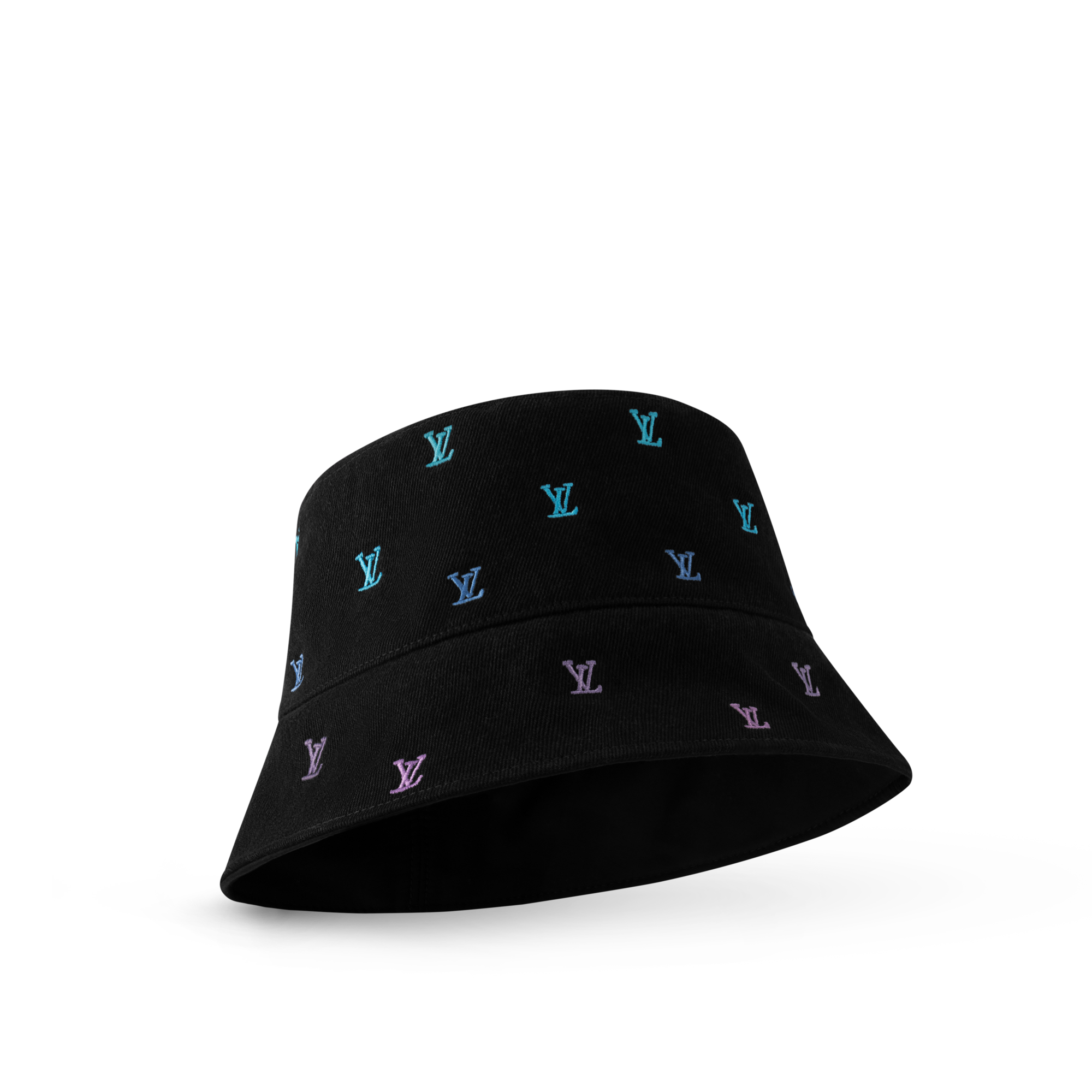 Sombrero bucket reversible LV Blason Shading Denim S00 Hombre Accesorios Sombreros, Gorros y Guantes | LOUIS VUITTON (Zoom de producto)