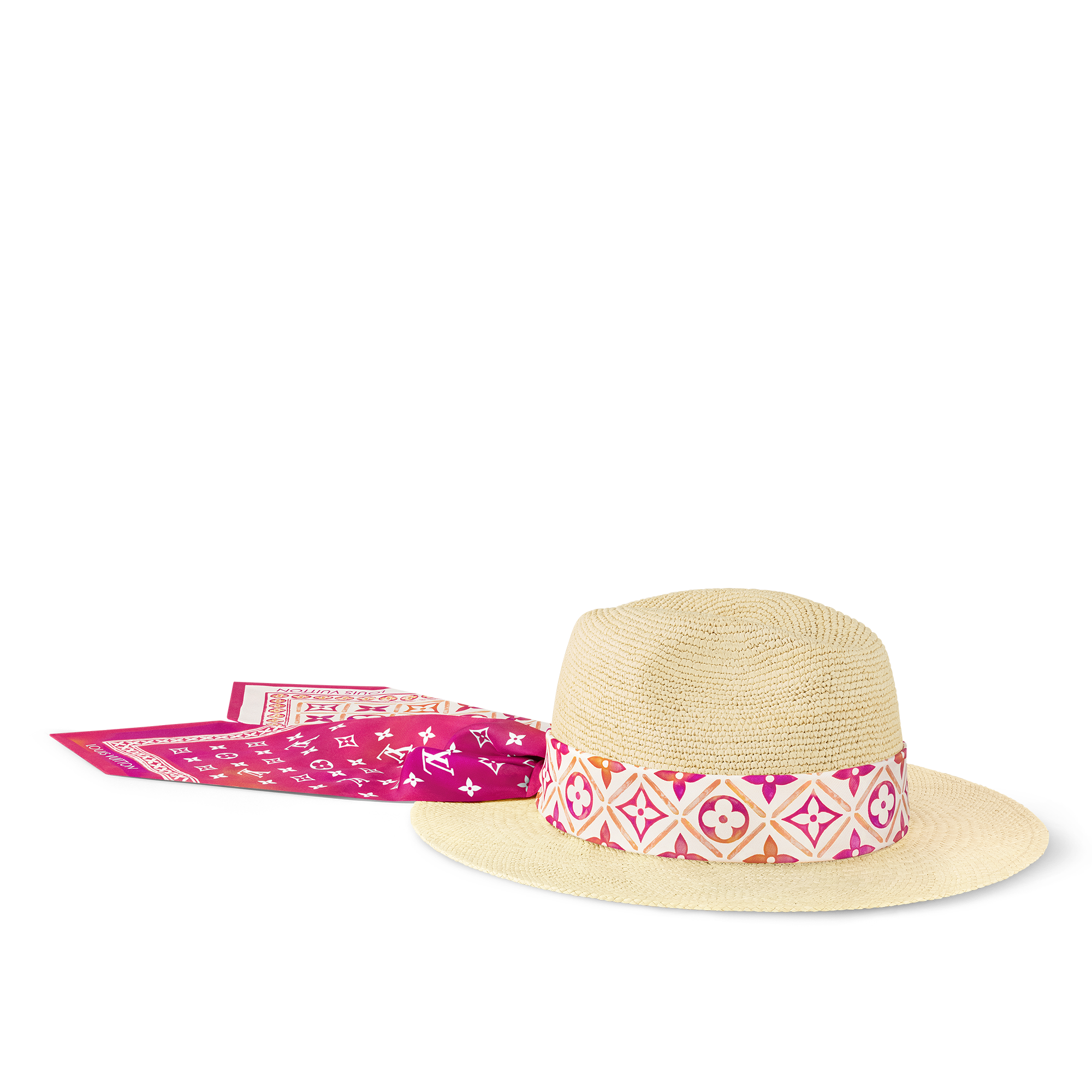 Sombrero panamá LV Tiles S00 Mujer Accesorios Sombreros y Gorras | LOUIS VUITTON (Zoom de producto)