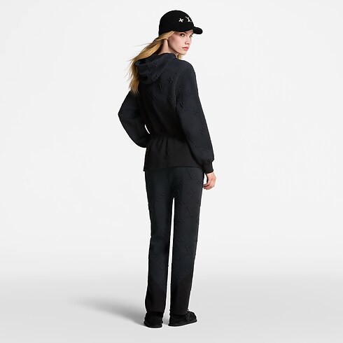 Sudadera 3D Monogram con capucha y peplum Mujer Prêt-à-Porter Artículos de punto | LOUIS VUITTON (Zoom de producto)