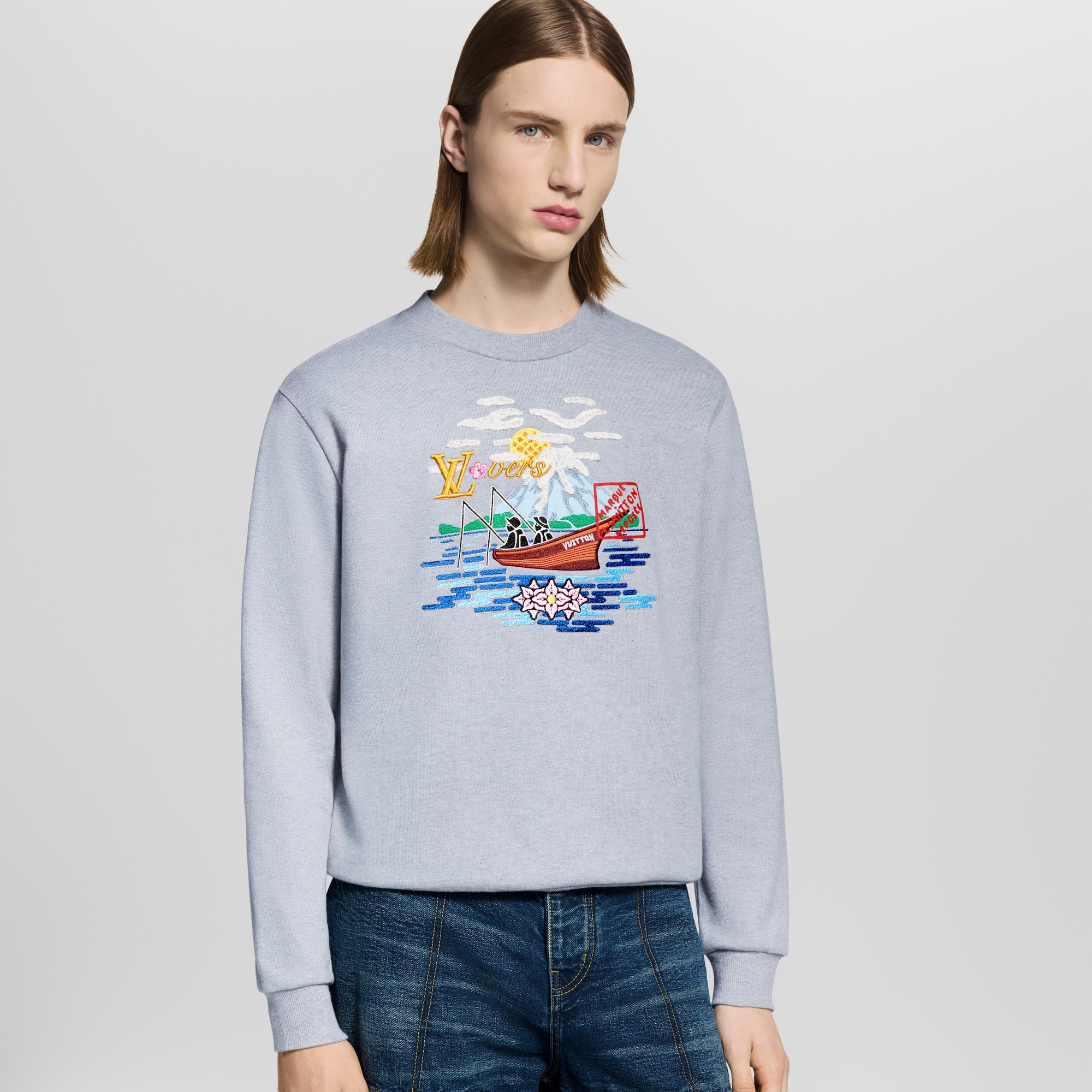 Sudadera bordada  Hombre Prêt-à-Porter Todo Prêt-à-Porter | LOUIS VUITTON (Zoom de producto)