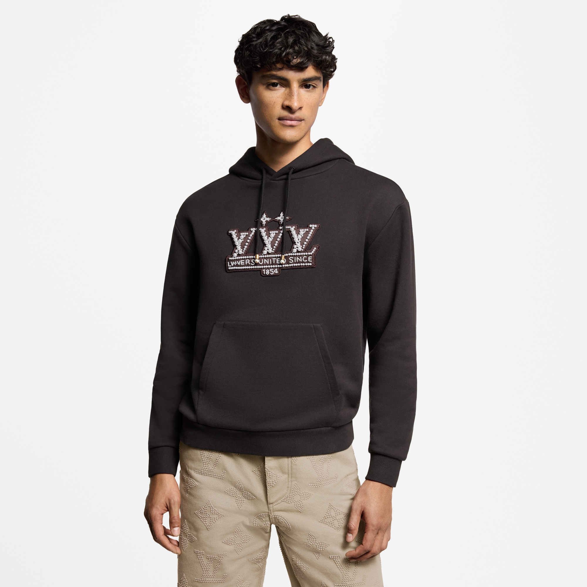 Sudadera con capucha decorada con perlas  Hombre Prêt-à-Porter Todo Prêt-à-Porter | LOUIS VUITTON (Zoom de producto)