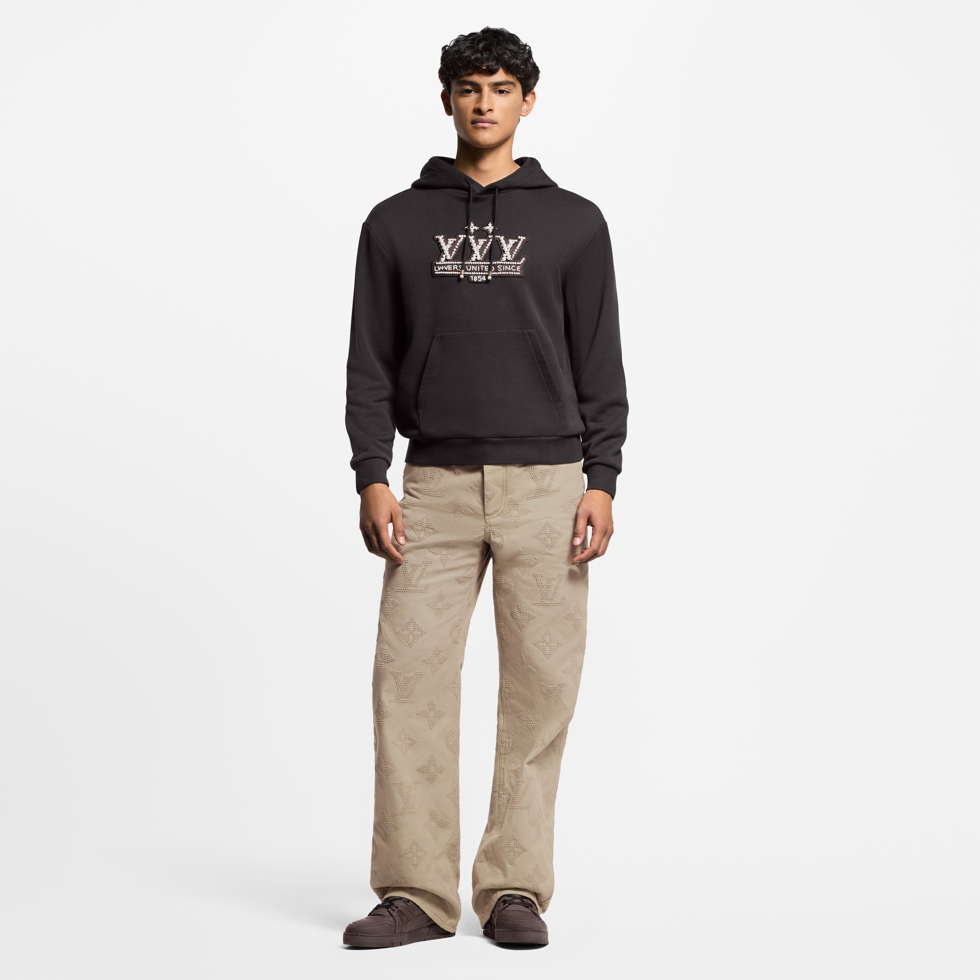 Sudadera con capucha decorada con perlas  Hombre Prêt-à-Porter Todo Prêt-à-Porter | LOUIS VUITTON (Zoom de producto)