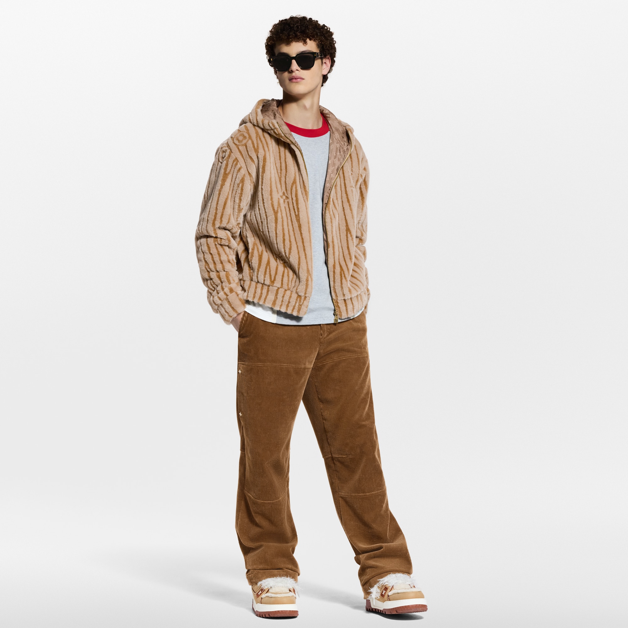 Sudadera con capucha en tejido de felpa Epi  Novedades Para hombre LV Ski | LOUIS VUITTON (Zoom de producto)
