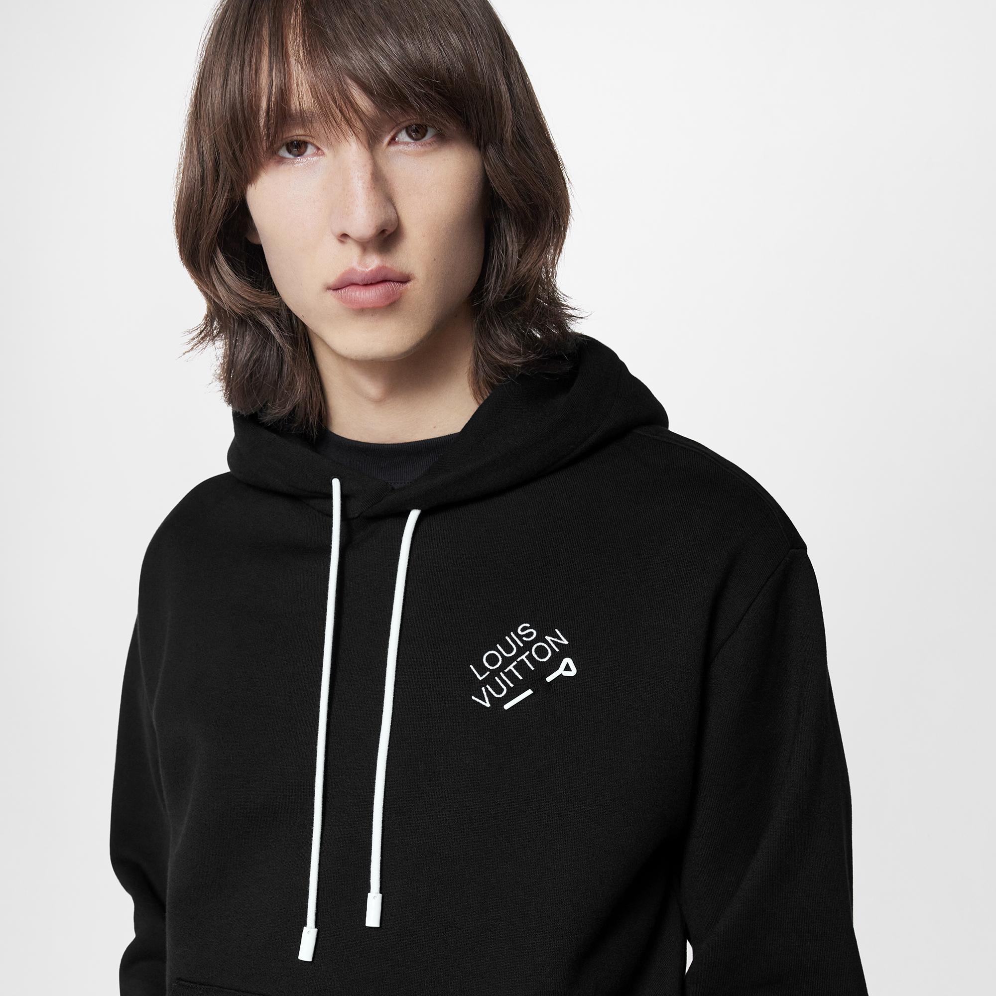 Sudadera con capucha y bordado  Hombre Prêt-à-Porter Punto y sudaderas | LOUIS VUITTON (Zoom de producto)
