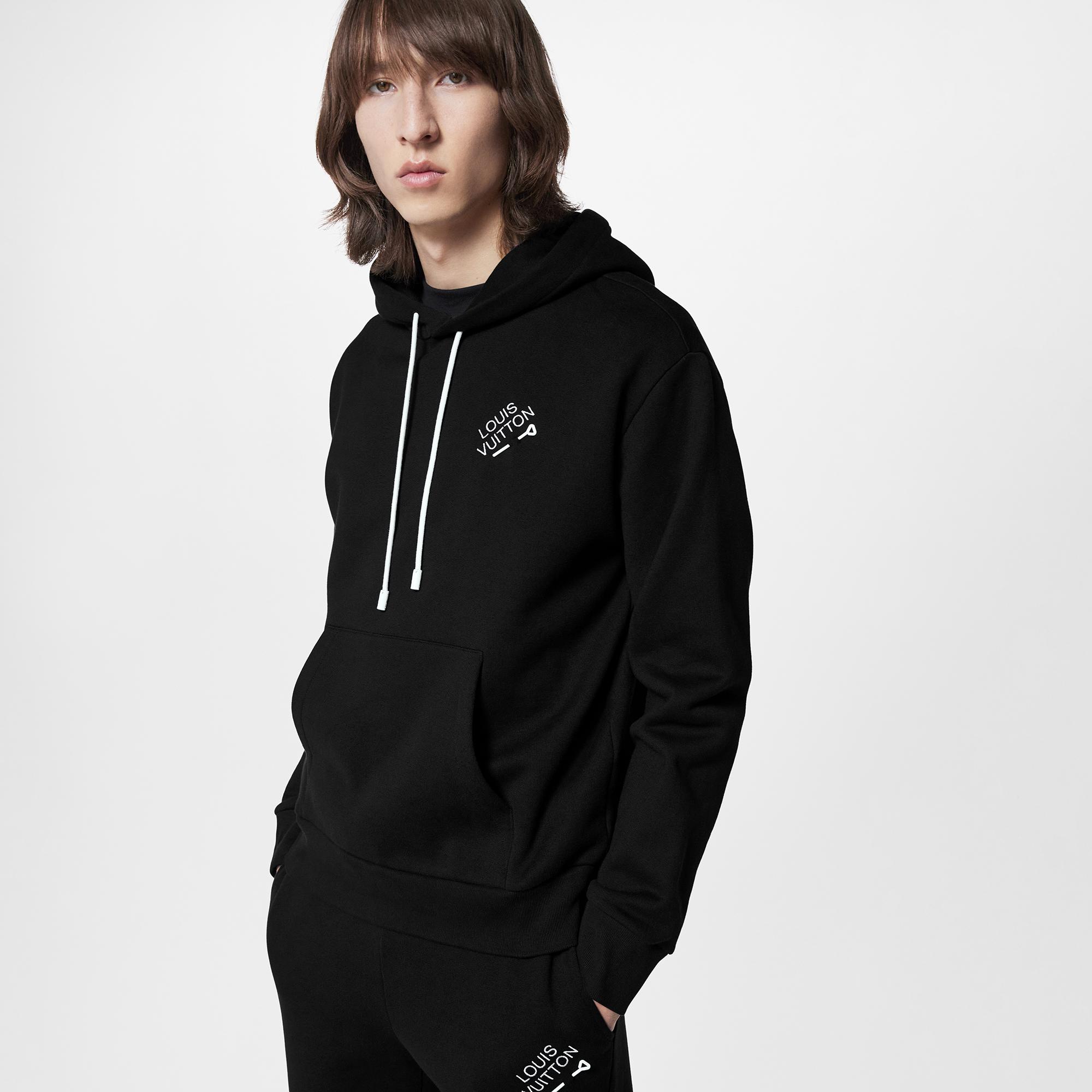 Sudadera con capucha y bordado  Hombre Prêt-à-Porter Punto y sudaderas | LOUIS VUITTON (Zoom de producto)