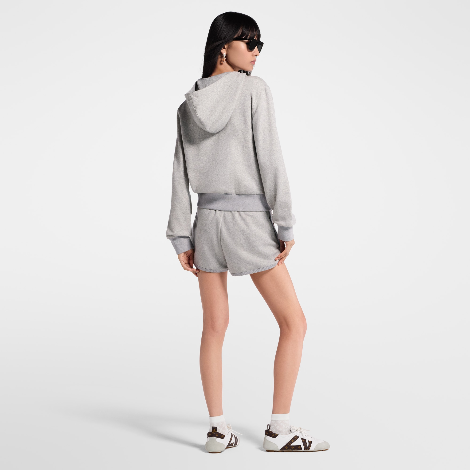 Sudadera con capucha y detalle en piel  Mujer Prêt-à-Porter Tops | LOUIS VUITTON (Zoom de producto)
