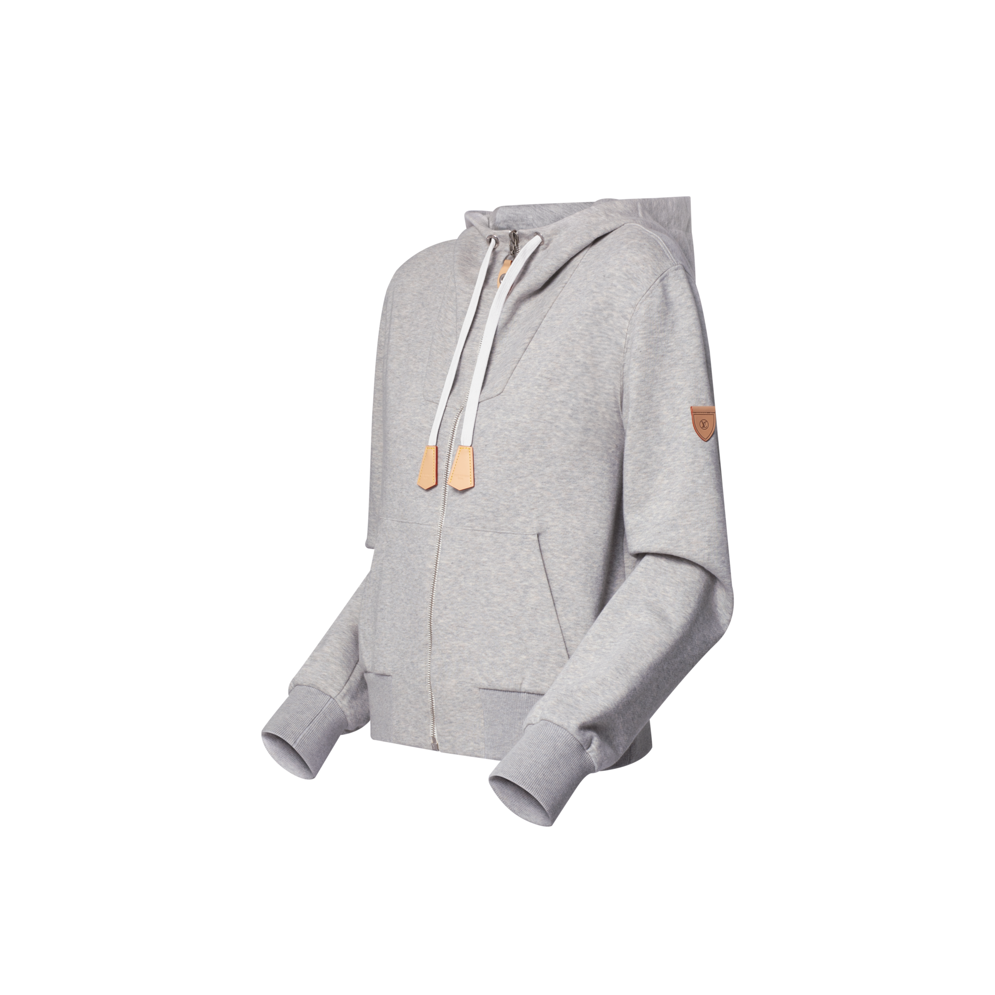 Sudadera con capucha y detalle en piel  Mujer Prêt-à-Porter Tops | LOUIS VUITTON (Zoom de producto)