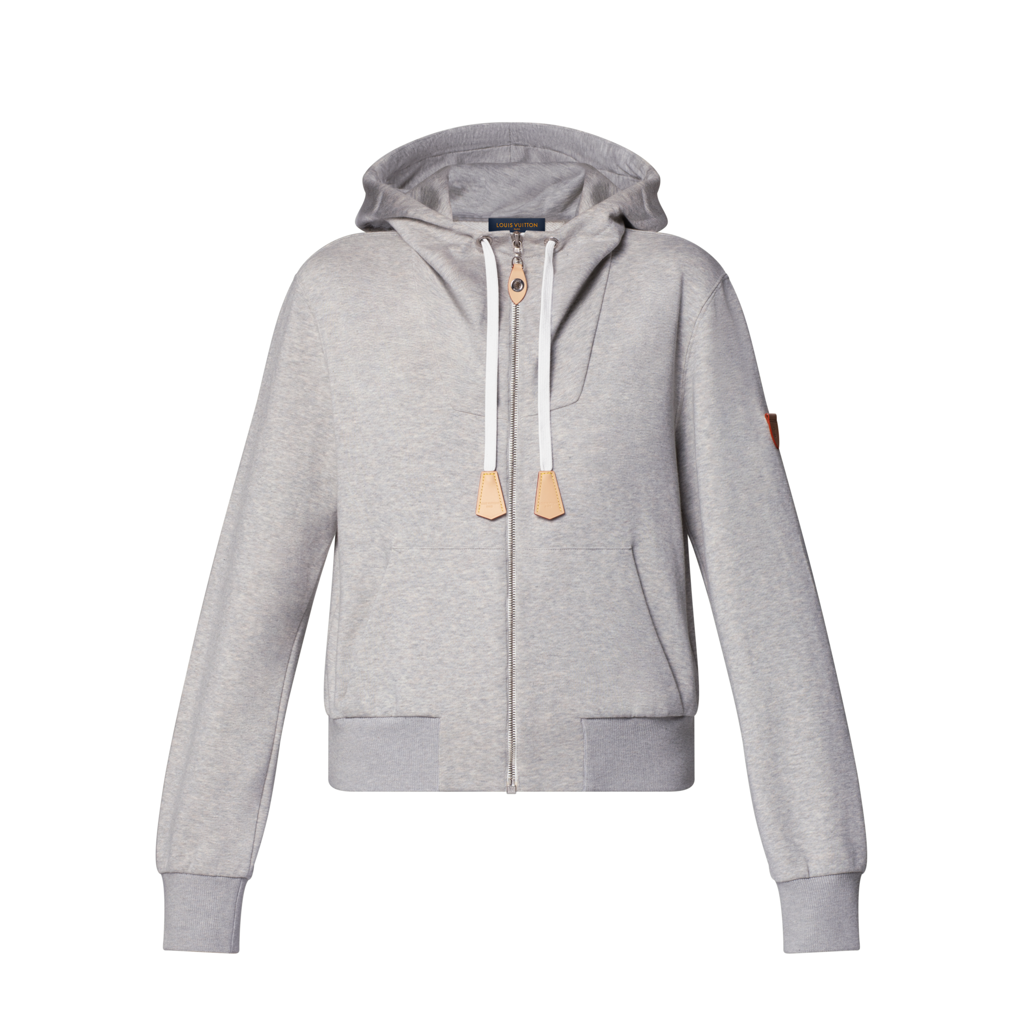 Sudadera con capucha y detalle en piel  Mujer Prêt-à-Porter Tops | LOUIS VUITTON (Zoom de producto)
