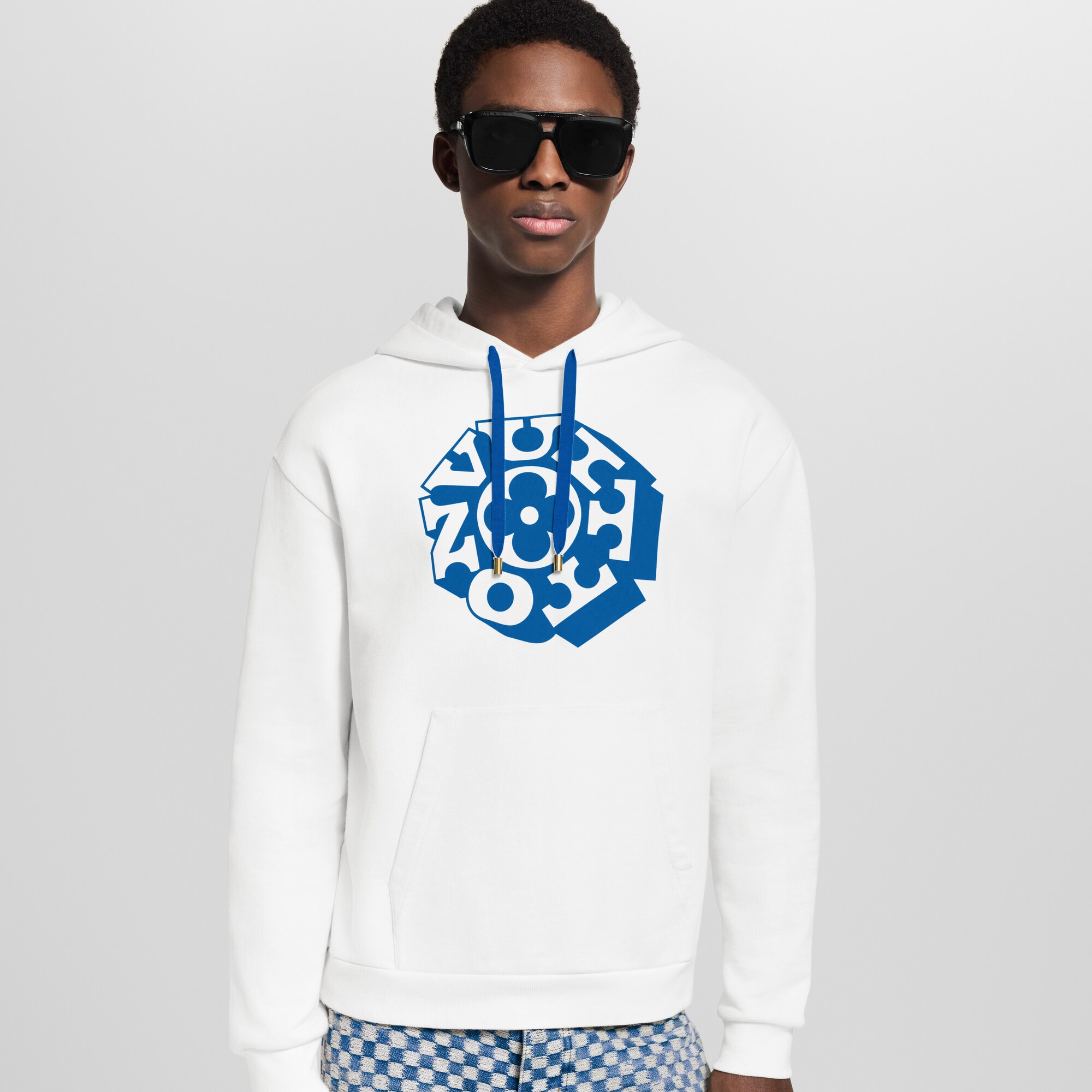 Sudadera con capucha y estampado distintivo  Hombre Prêt-à-Porter Camisetas y polos | LOUIS VUITTON (Zoom de producto)
