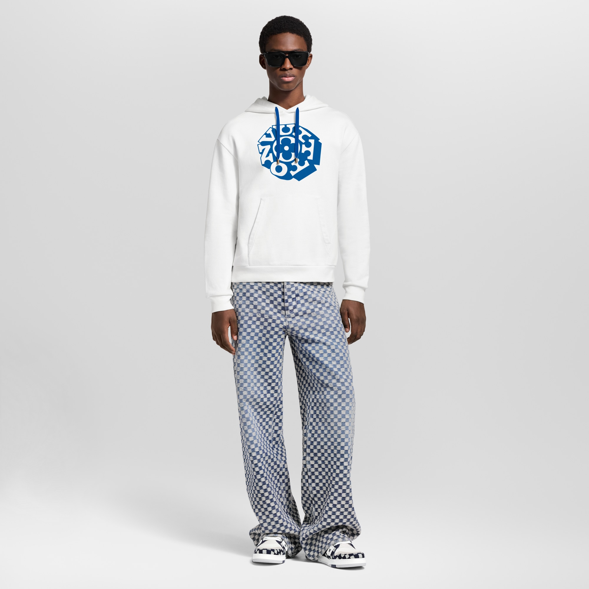 Sudadera con capucha y estampado distintivo  Hombre Prêt-à-Porter Camisetas y polos | LOUIS VUITTON (Zoom de producto)