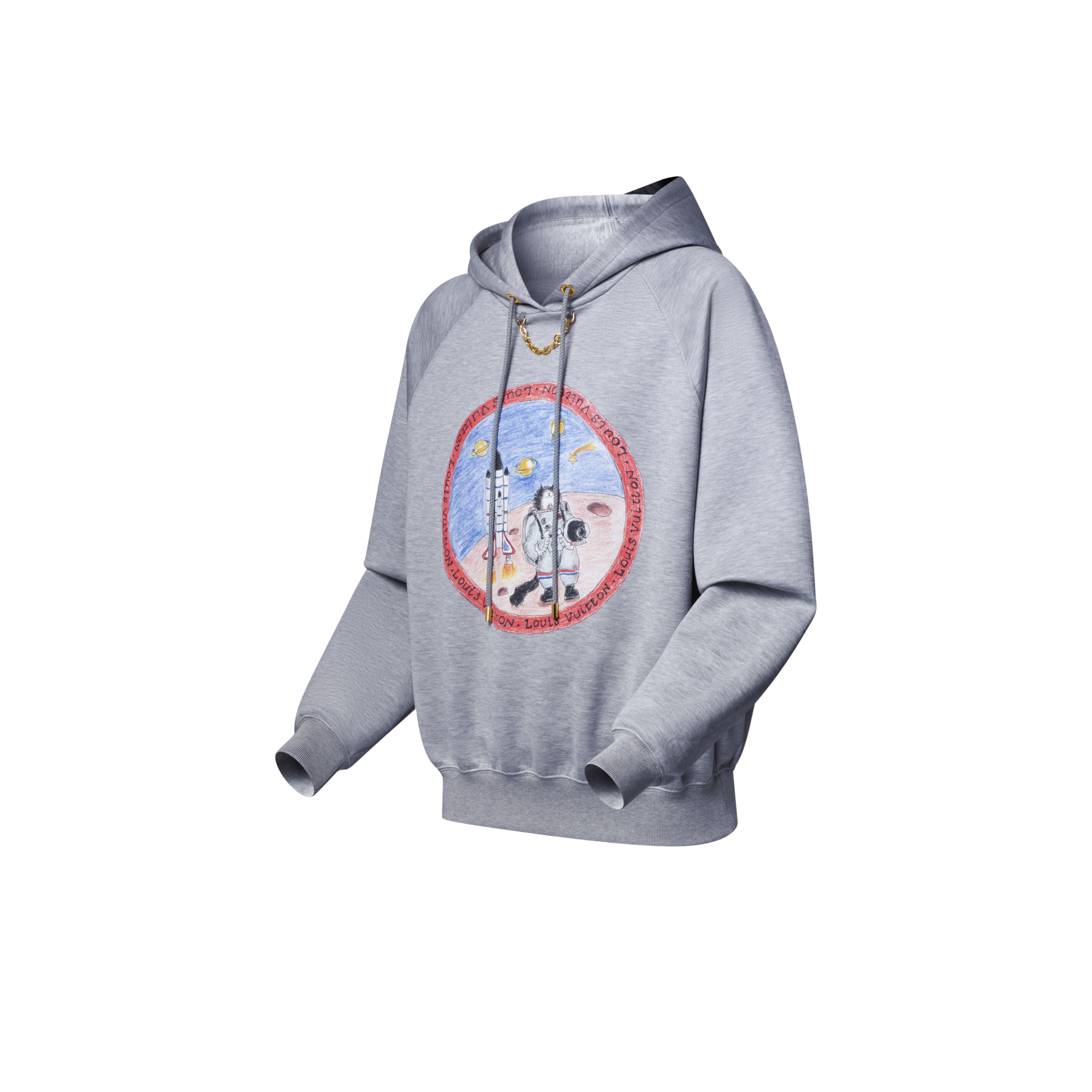 Sudadera con capucha y sellos de gatos  Mujer Prêt-à-Porter Tops | LOUIS VUITTON (Zoom de producto)